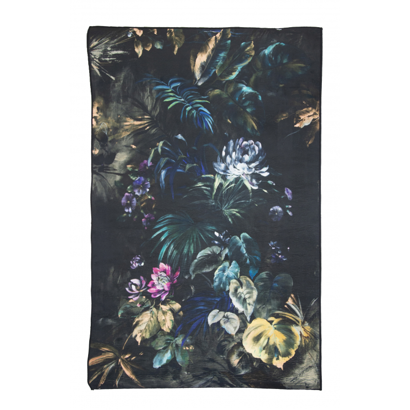 Tapis Velours Motif Fleuris...